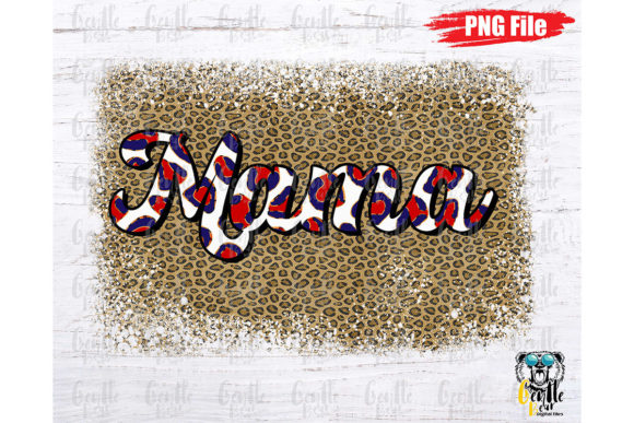 American Mama Leopard Retro Png