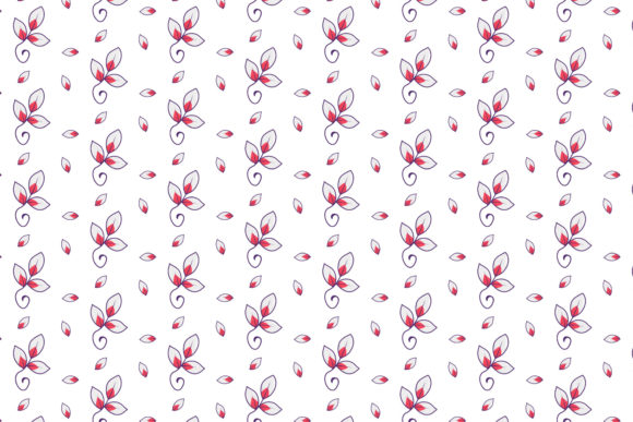 Fall Freckle Leaves Retro Style Pattern