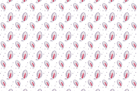 Fall Nice Foliage Retro Style Pattern