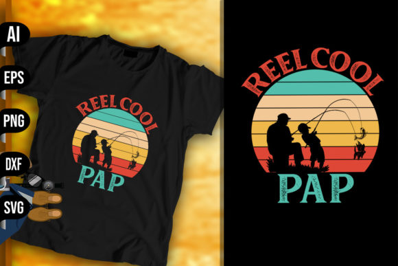 Reel Cool Pap - Fishing Vintage Retro