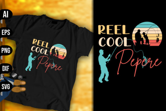 Reel Cool Pepere - Fishing Vintage Retro