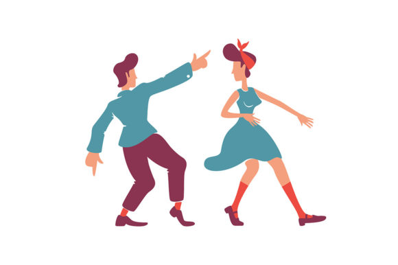 Retro Style Girlfriend and Boyfriend