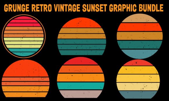 Retro Vintage Sunset Bundle 1