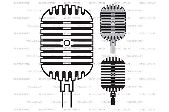 Vintage or Retro Microphone